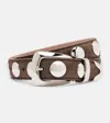 Khaite Benny Studded Leather Belt