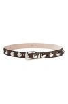 Khaite Benny Studded Suede Belt