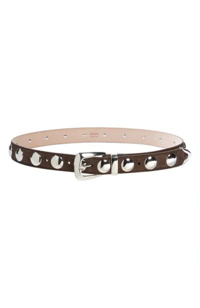 Khaite Benny Studded Suede Belt