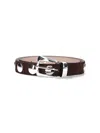 Khaite "benny" Studs Belt In Brown
