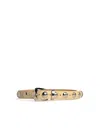 Khaite 'benny Studs' Ivory Lear Belt
