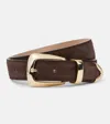 KHAITE BENNY SUEDE BELT