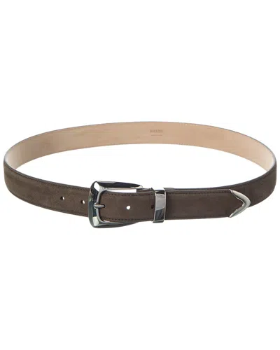 Khaite Benny Suede Belt In Gray