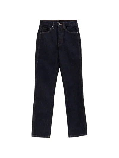 Khaite Benson Straight-leg Jeans In Black