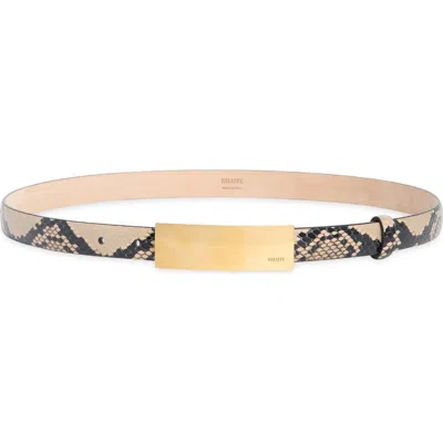 Khaite Berlin Leather Belt In Brown