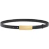 Khaite Berlin Leather Belt In Gold