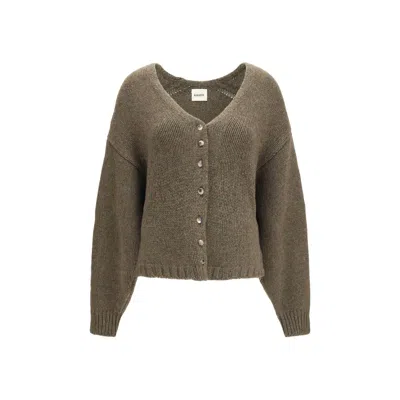 Khaite Bicolor Cashmere Cardigan