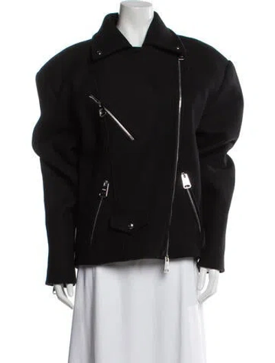 Pre-owned Khaite Biker Jacket In Black