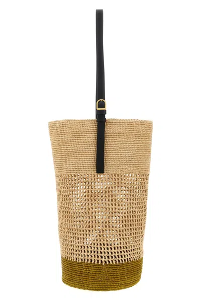 Khaite 'billie' Large Bucket Bag In Neutral