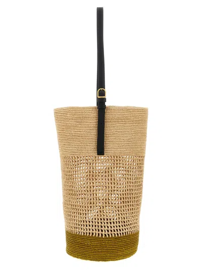 Khaite Billie Large Bucket Bag In Sand