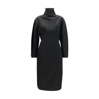 Khaite Black Acetate Cocktail Dress