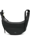 Khaite Augustina Small Leather Crossbody Bag In Black