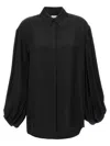 Khaite Round Collar And Long-sleeved T-shirt In Black