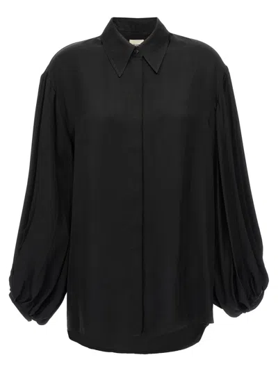 KHAITE BLACK BAM SHIRT