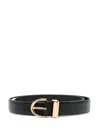Khaite The Bambi Buckled Belt In Black