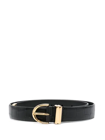 KHAITE BLACK BAMBI BELT