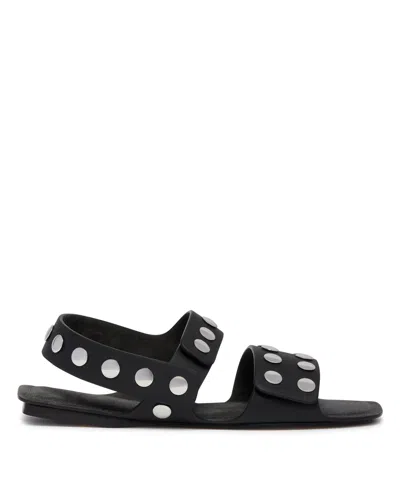 Khaite Black Boden Flat Sandals