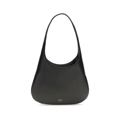 Khaite Black Calf Leather Bos Taurus Handbag