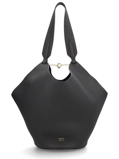 KHAITE KHAITE BLACK CALFSKIN HANDBAG