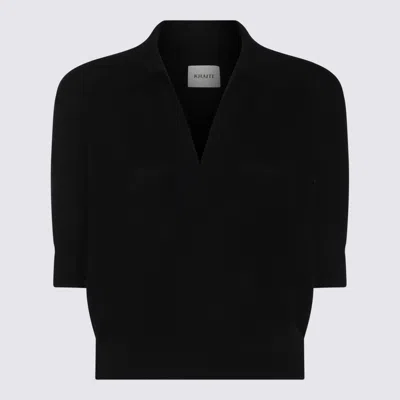 Khaite Shrunken Jo Sweater In Black