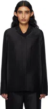 Khaite Black Crittan Blazer In 200 Black