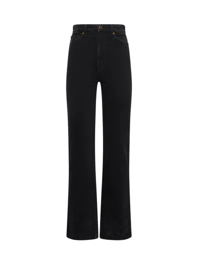Khaite Black Denim Danielle Jeans