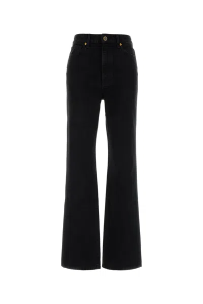 Khaite Black Denim Danielle Jeans