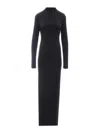 Khaite Maxi Sheath Dress – Black In Black