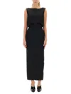 Khaite Black Dresses In Black