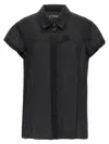 Khaite Keefe Silk Charmeuse Shirt In Black