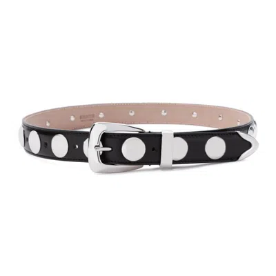 Khaite Black Leather Benny Belt