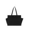 Khaite Black Leather Crosby Handbag In Black