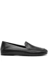 Khaite Black Nappa Leather Monroe Loafers