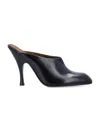 Khaite Colt Calfskin Stiletto Mules In Black