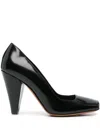 Khaite Cedar Leather Pumps In Black