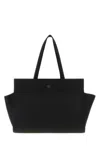 Khaite Black Leather Crosby Handbag In Black