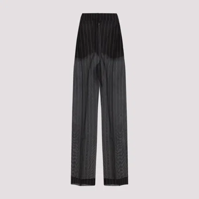 KHAITE BLACK LENTON PANTS