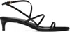 Khaite Loop Kitten Heel Sandal Red Wine In 200 Black