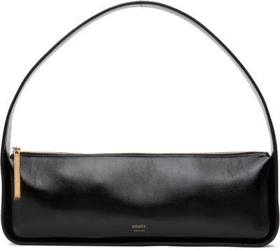 KHAITE BLACK LORI BAGUETTE BAG