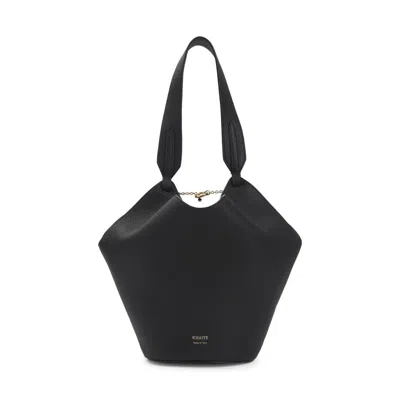 KHAITE WOMEN BLACK LOTUS TOTE, ONESIZE LUXURY TOTES FOR WOMEN DARVEYS