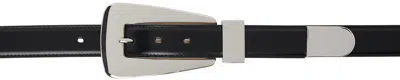 Khaite Black Lucca Belt In 200 Black