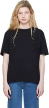 Khaite Black Mae T-shirt In Blue