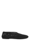 Khaite The Maiden Mesh Ballerina Shoes In Black