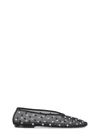 Khaite Marcy Crystal-embellished Mesh Ballet Flats In Black