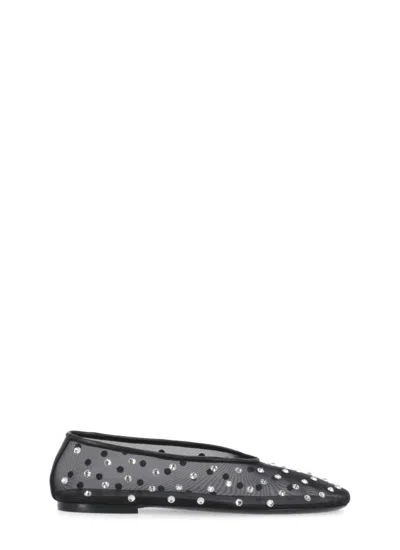 KHAITE KHAITE BLACK MARCY FLATS BALLET SHOES