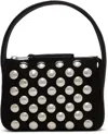 Khaite Elena Small Studded Textured-leather Shoulder Bag In Black