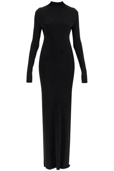 Khaite Black Norla Dress In Black (black)