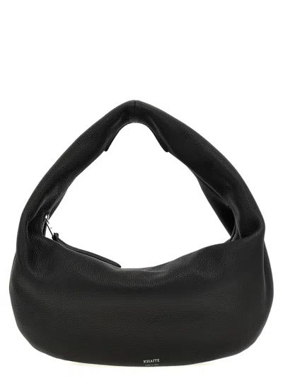 KHAITE BLACK OLIVIA MEDIUM SHOULDER BAG