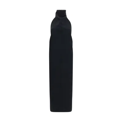 Khaite Black Polyester Cocktail Dress