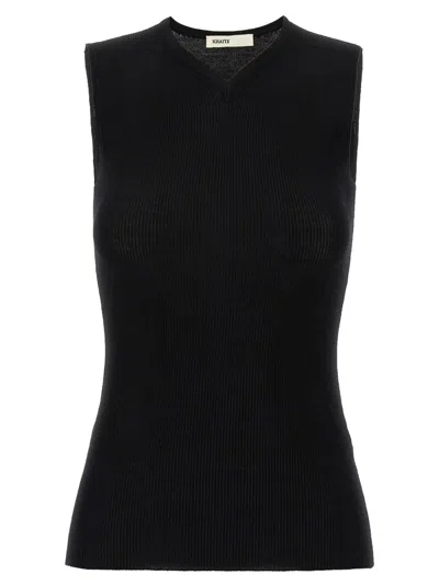 KHAITE BLACK RENATO TOP